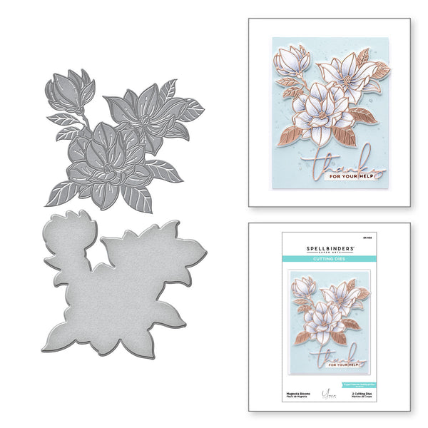 Magnolia Blooms Etched Dies from the Yana’s Blooms Collection by Yana Smakula (S4-1169) Combo Image
