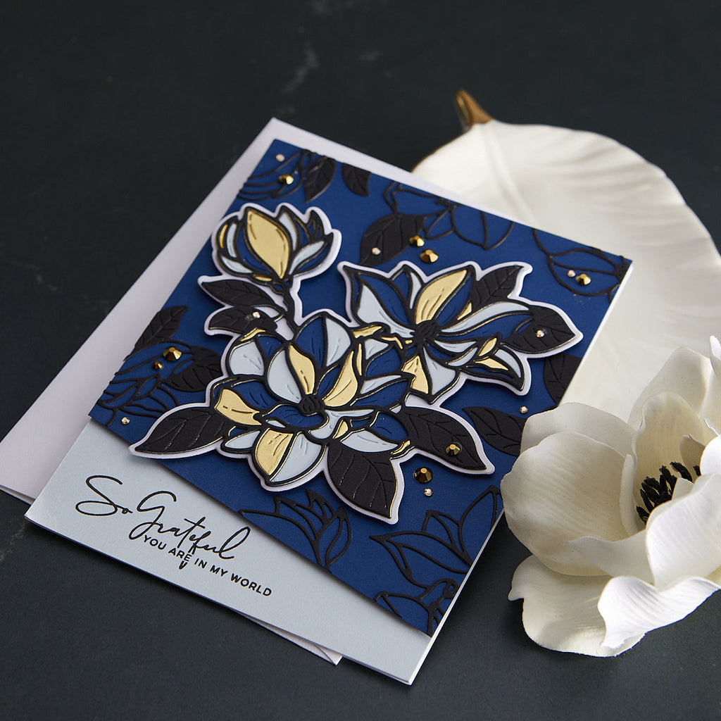 Magnolia Blooms Etched Dies from the Yana’s Blooms Collection by Yana Smakula (S4-1169) Project Example 3
