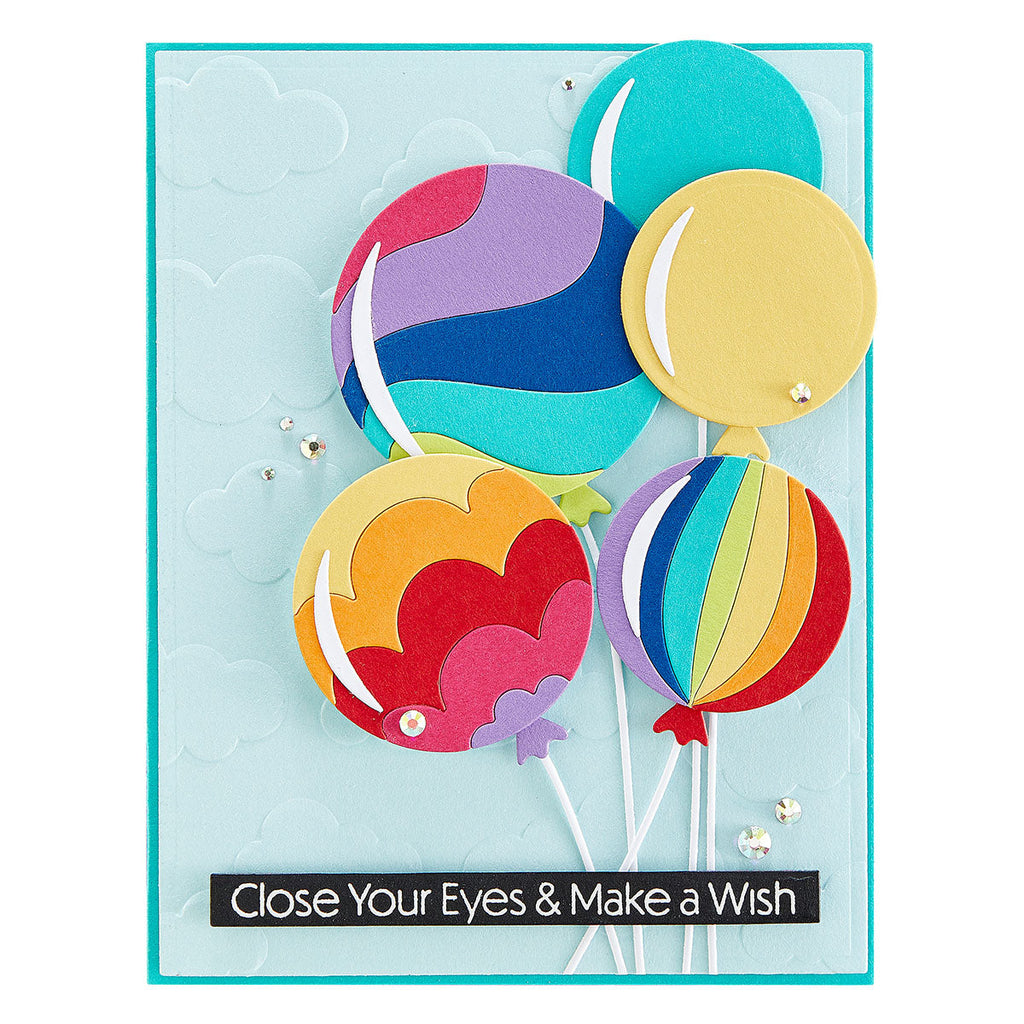 Color Block Balloons Etched Dies from the Birthday Celebrations Collection (S4-1201) project example.