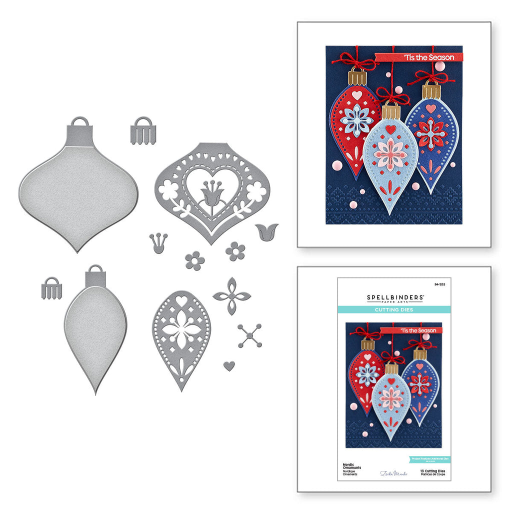 Nordic Ornaments Etched Dies from the Winter Tales Collection by Zsoka Marko product image 1
