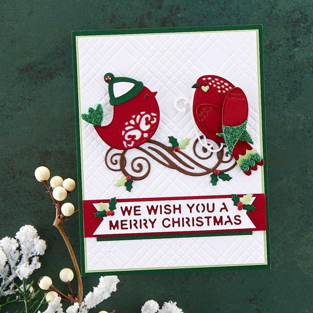 Sugarplum Tweets Etched Dies from the Christmas Flourish Collection by Becca Feeken product image 2