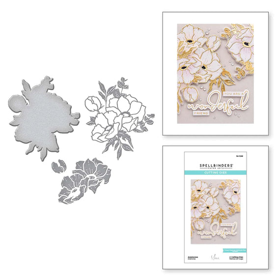 Anemones Etched Dies from the Anemone Blooms Collection by Yana Smakula