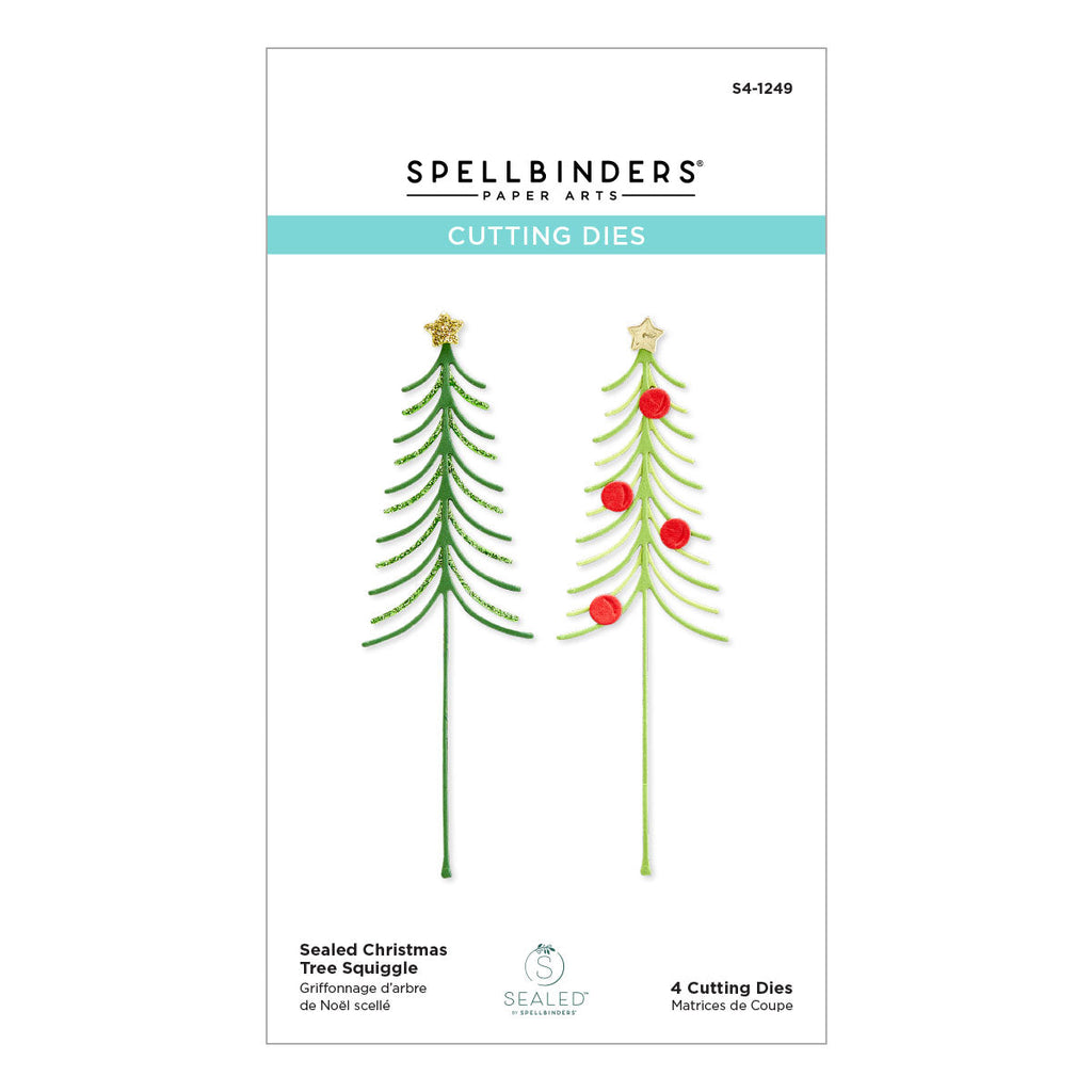 Squiggle Tree Sealed Christmas Tree Squiggle Etched Dies from Sealed for the Holiday ...