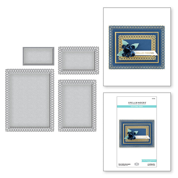 Picot Petite Rectangles Etched Dies Picot Petite Collection from Amazing Paper Grace by Becca Feeken (S5-434) Combo Image