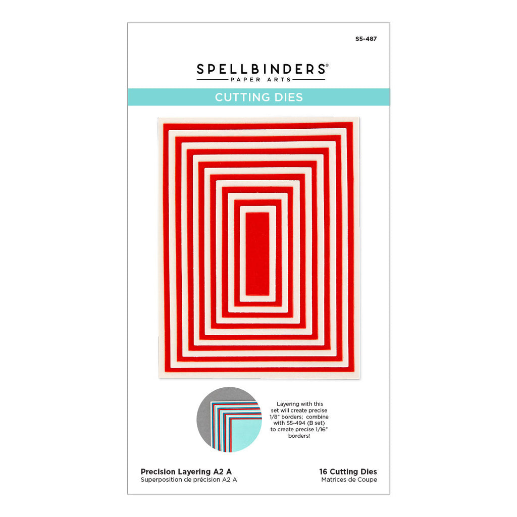 Precision Layering A2 A Etched Dies from the Precision Layering Basics Collection (S5-487) Product Packaging