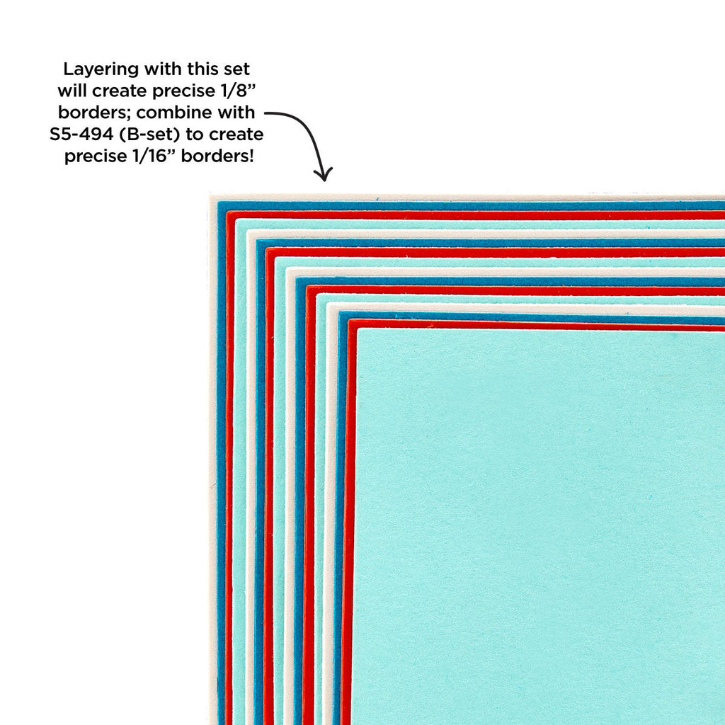 Precision Layering A2 A Etched Dies from the Precision Layering Basics Collection (S5-487) Close Detail