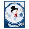 Let it Snowman A2 Cardfront Etched Dies from the Christmas Flourish Collection by Becca Feeken product image 4