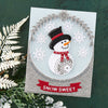 Let it Snowman A2 Cardfront Etched Dies from the Christmas Flourish Collection by Becca Feeken product image 2