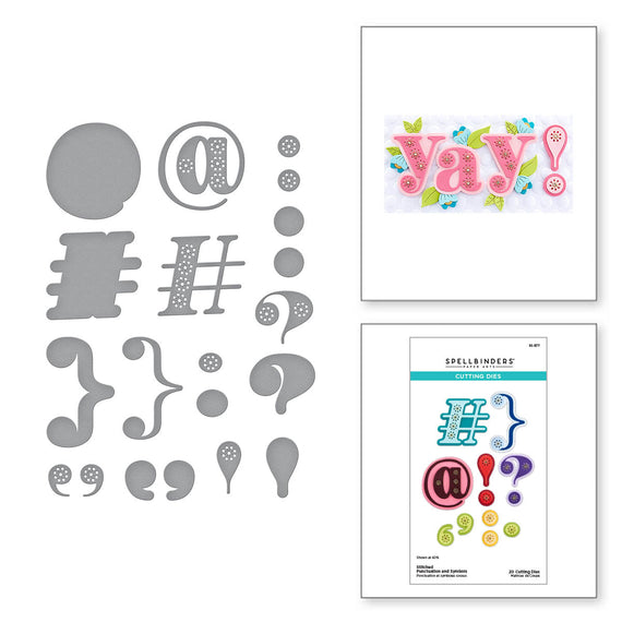 Stitched Punctuation and Symbols Etched Dies from the Stitched Numbers & More Collection