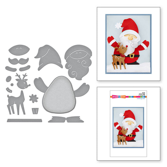 Santa Hugs Etched Dies by Stampendous
