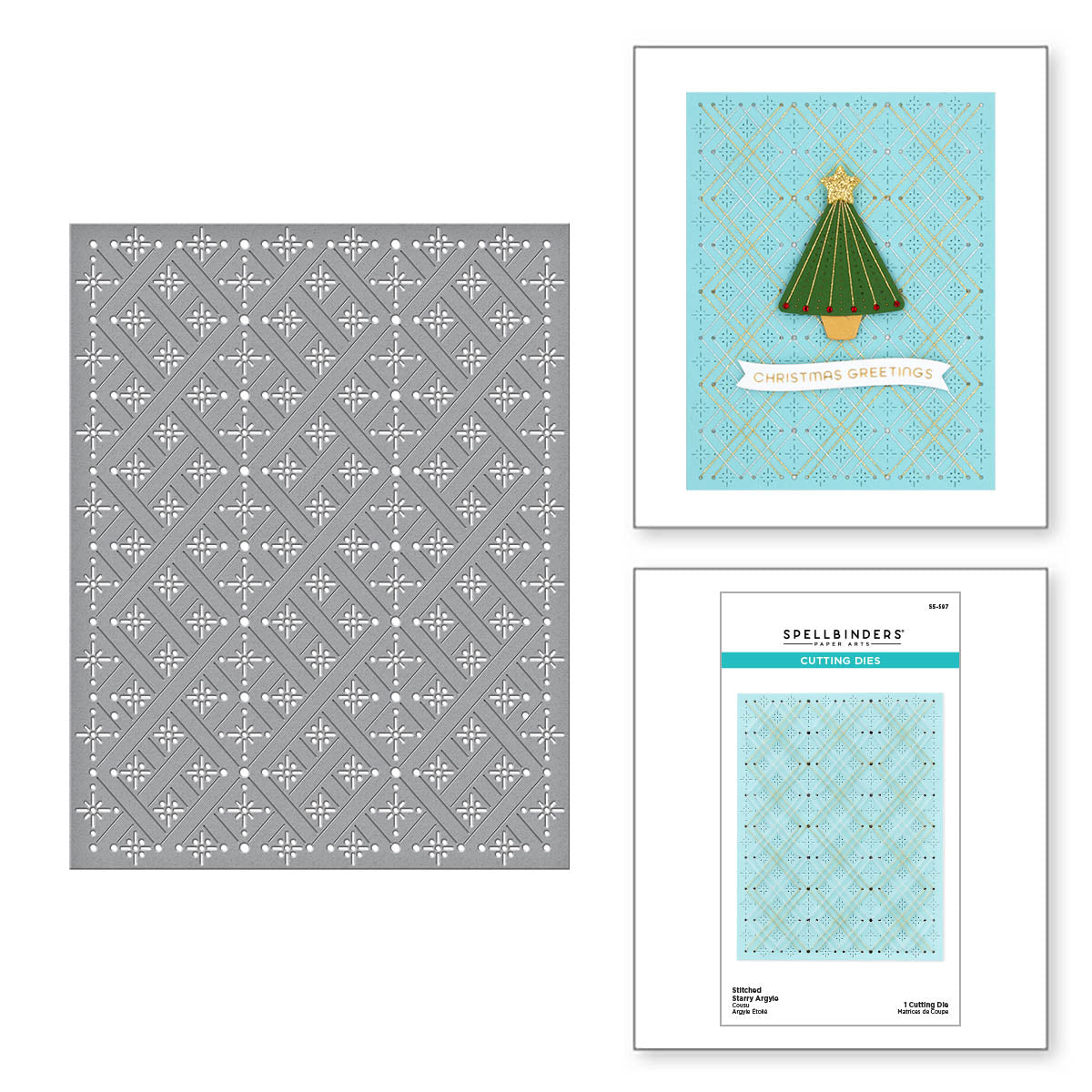 Stitched Christmas Sweater Etched Dies From The Christmas Collection