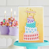 Topsy Turvy Cake Etched Dies from the Birthday Celebrations Collection (S6-195) yellow cake.