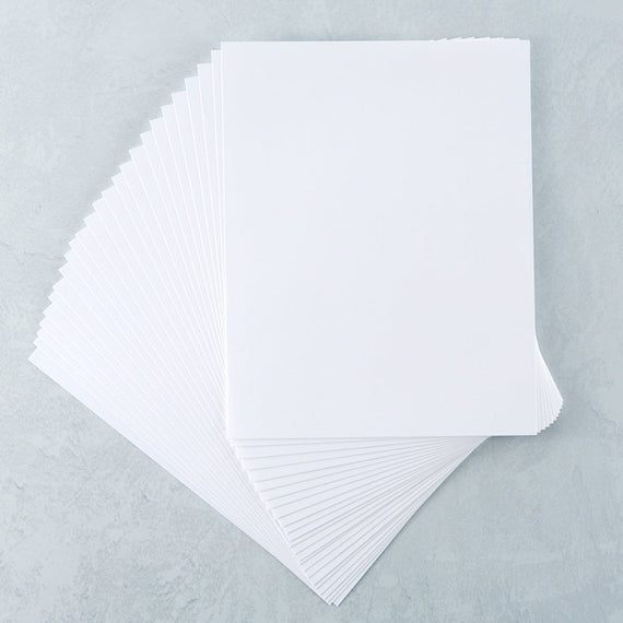 White Cardstock 8 1/2" x 11 -  - 25 pack - 80 lb