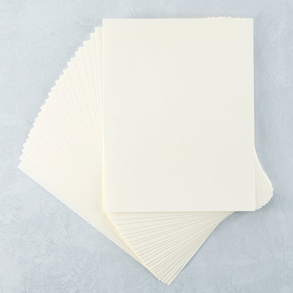 Cream Cardstock 8 1/2" x 11 -  - 25 pack - 80 lb