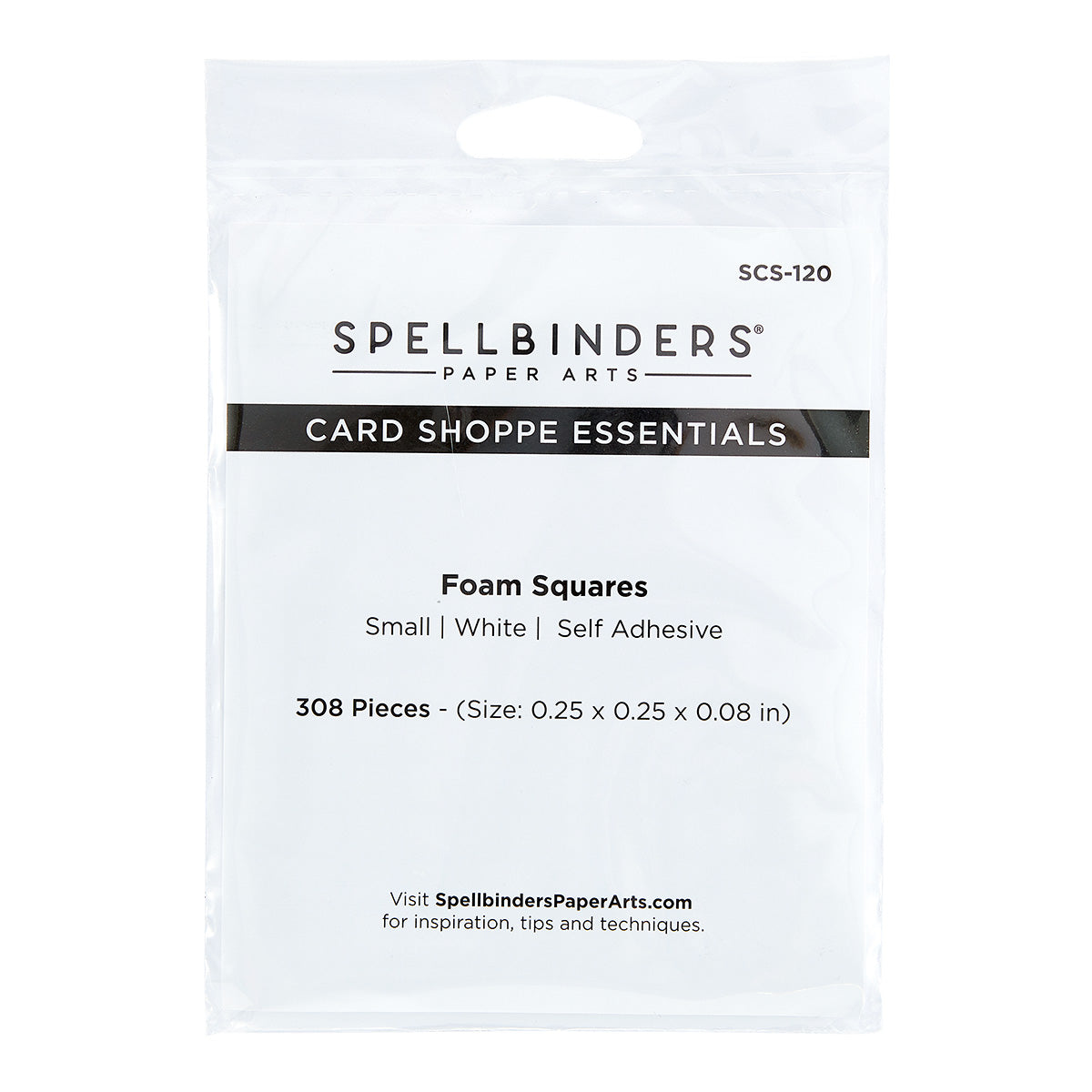 White Foam Adhesive Squares - Small 1/4 IN