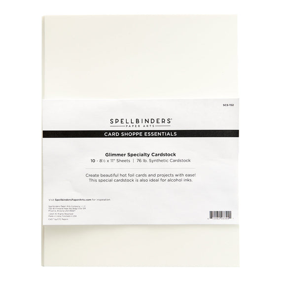 Glimmer Specialty Cardstock 8 1/2'' x 11" - 10 pack