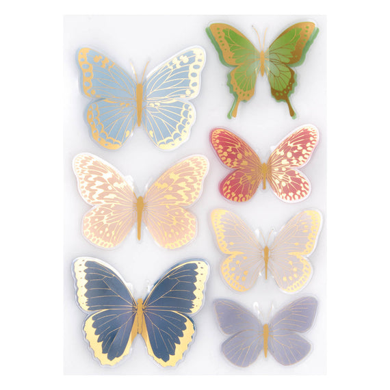 Dimensional Autumn Butterfly Stickers
