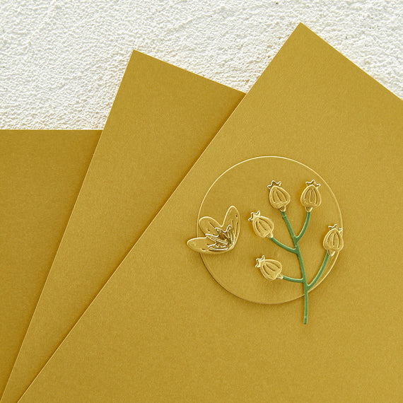 Brushed Gold Cardstock 8 1/2" x 11 - 10 Pack