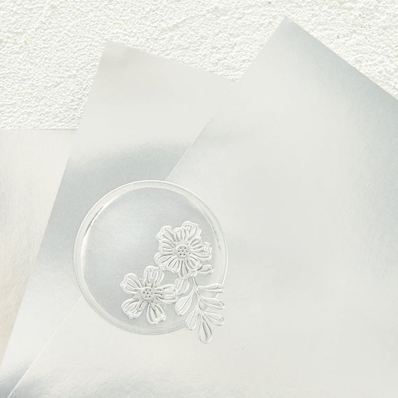 Mirror Silver Cardstock 8 1/2" x 11 - 10 Pack