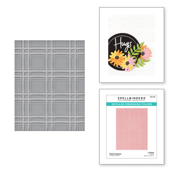 Plaid Company Embossing Folder
