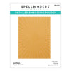 Sun Rays Embossing Folder (SES-021) Packaging Image. 