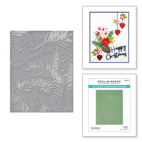 Forevergreen Embossing Folder from the Tis the Season Collection