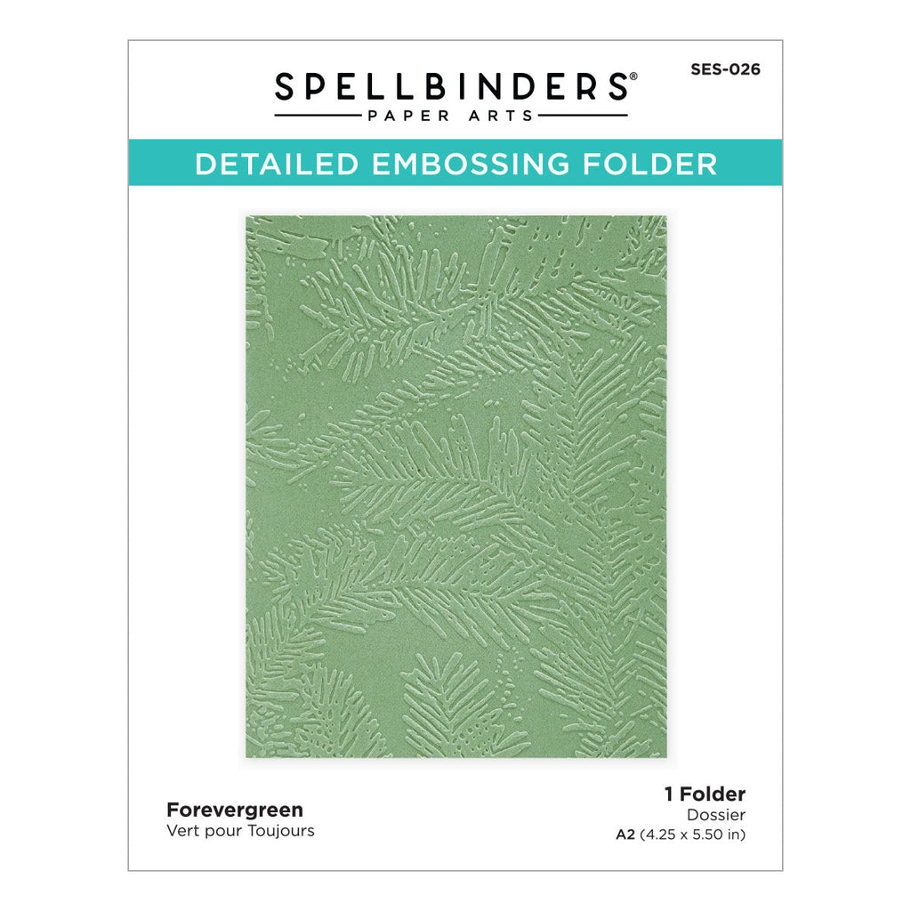 Forevergreen Embossing Folder from the Tis the Season Collection (SES-026) packaging