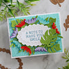 Typing Class - Large Die of the Month (DOML-FEB22) florals card by Sandi MacIver. 