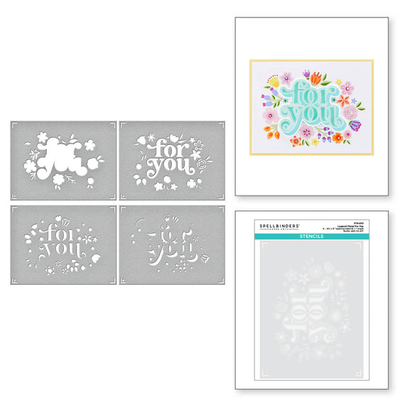 Layered Floral For You Stencils from the Layered Stencils Collection