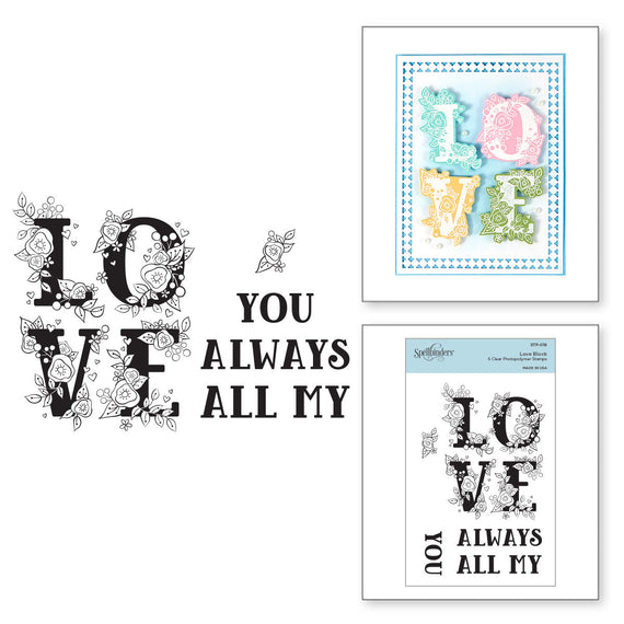 Love Block Clear Stamp Set from Cardmaker Stamp Collection