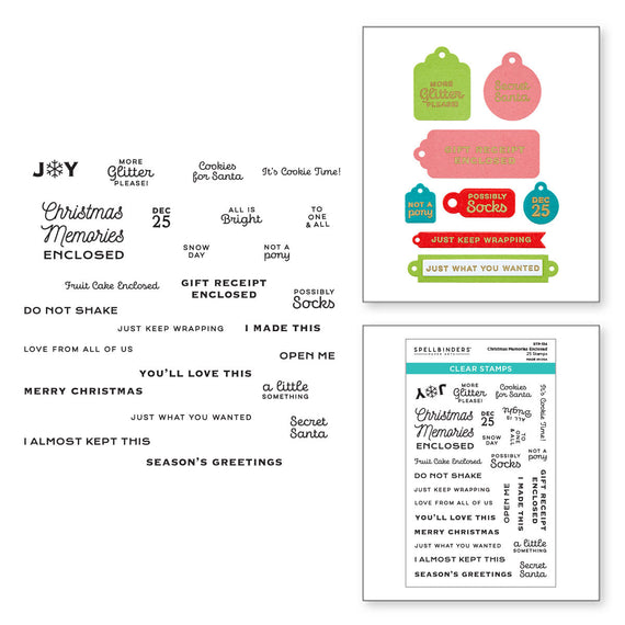 Christmas Memories Enclosed Clear Stamp Set