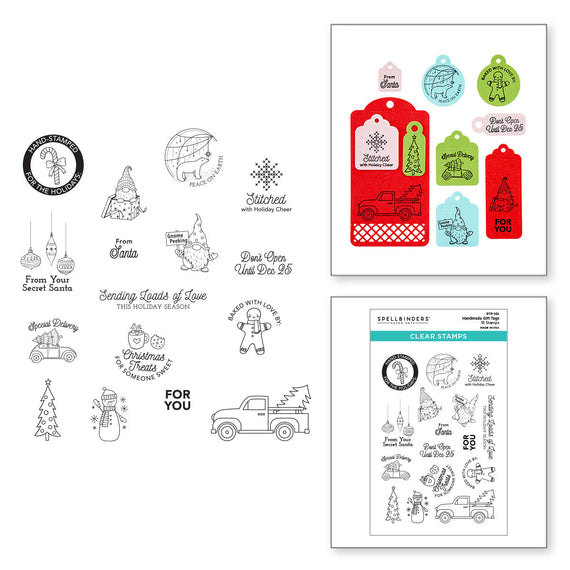 Handmade Gift Tags Clear Stamp Set