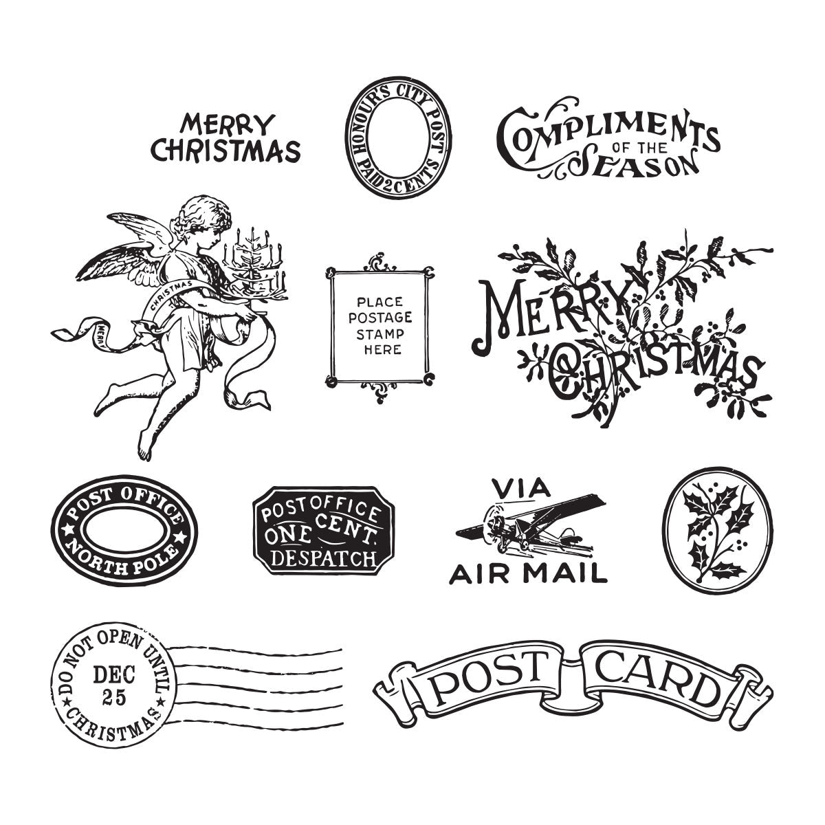 Compliments of the Season Clear Stamps | Spellbinders Paper Arts Compliments of the Season Clear Stamps | Spellbinders Paper Arts