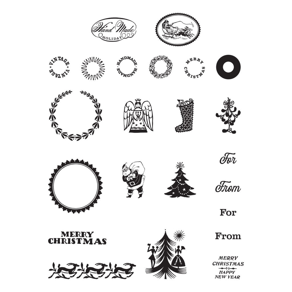 Hand Made Holidays Clear Stamps from the Christmas Flea Market Finds Collection by Cathe Holden product image 1
