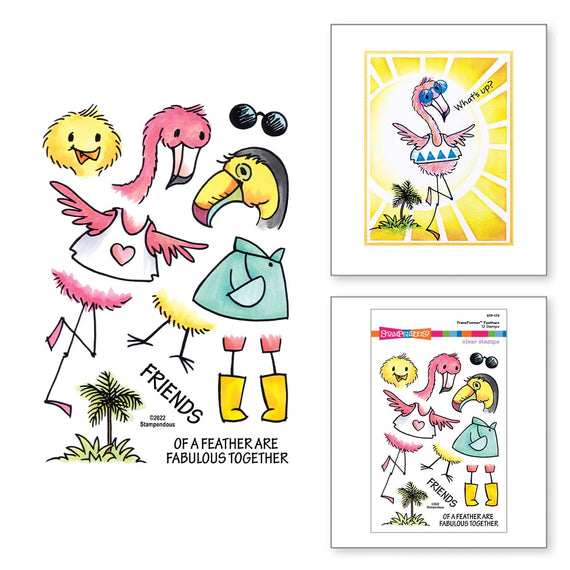 Stampendous FransFormer™ Feathers Clear Stamps