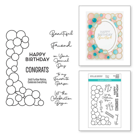 Party Balloon Garland Clear Stamp Set from the It’s My Party Collection by Carissa Wiley