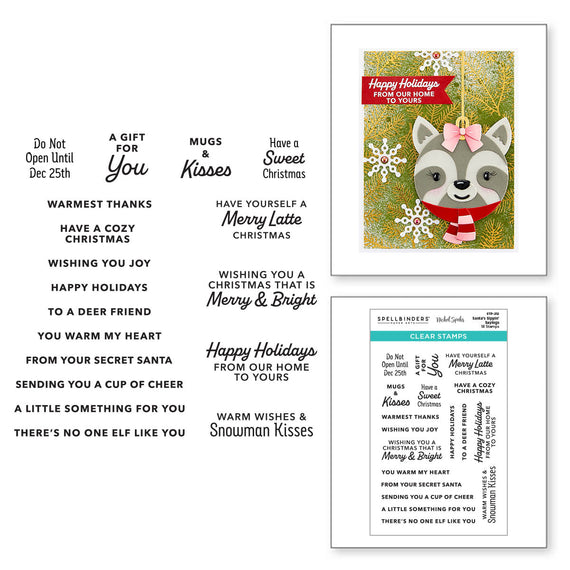 Santa’s Sippin’ Sayings Clear Stamp Set by Nichol Spohr