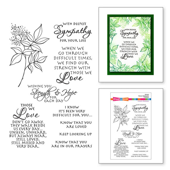 Sincere Sentiments Clear Stamp Set by Stampendous