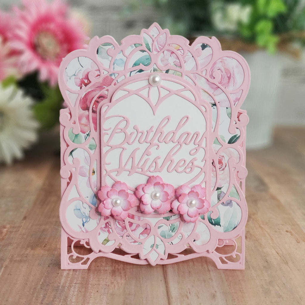Petite Floral Potpourri Etched Dies from Beautiful Sentiment Vignettes Collection by Becca Feeken (S3-420) Project Example 1