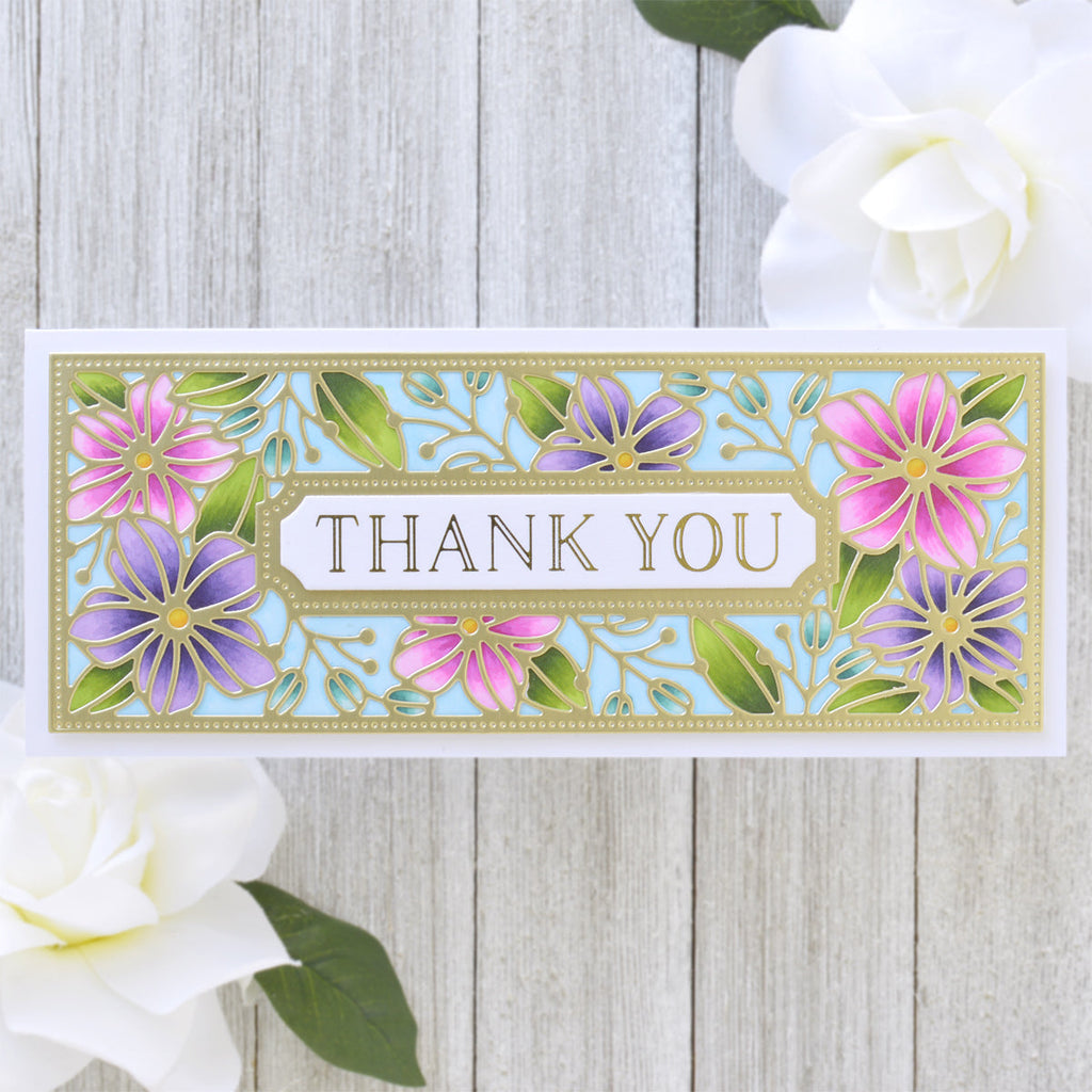 Essential Glimmer Sentiments Glimmer Hot Foil Plate from the Slimline Collection (GLP-278) Project Example 8