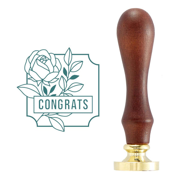 Framed Congrats Wax Seal Stamp