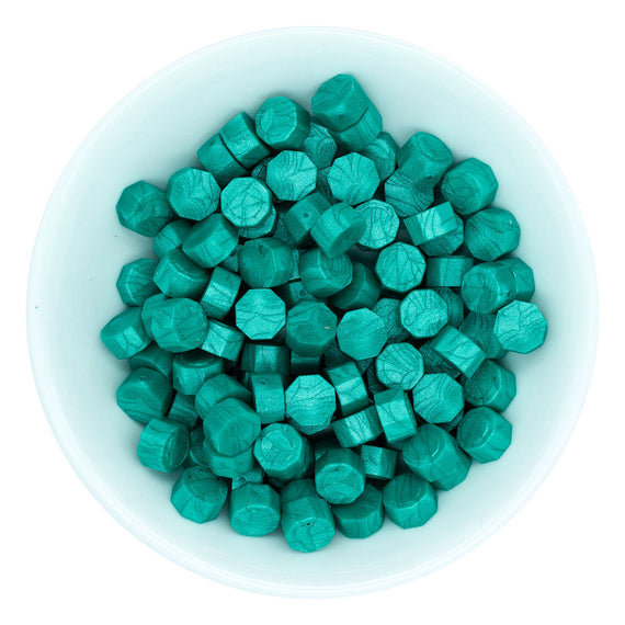 Teal Wax Beads