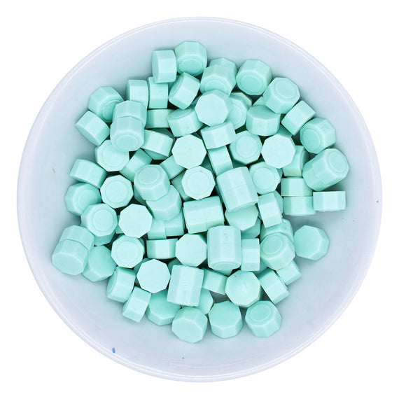 Pastel Aqua Wax Beads