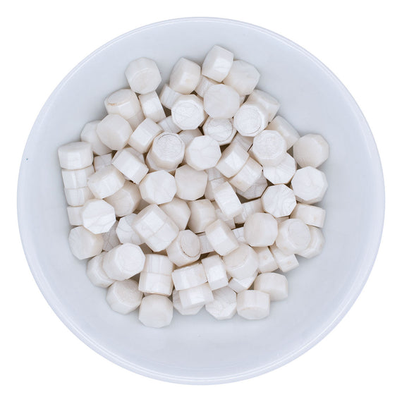 Pearl White Wax Beads
