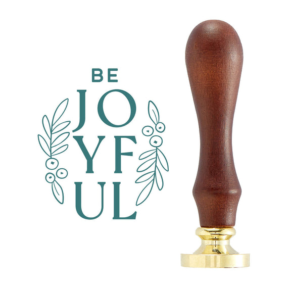 Be Joyful Wax Seal Stamp from the De-Light-Ful Christmas Collection by Yana Smakula