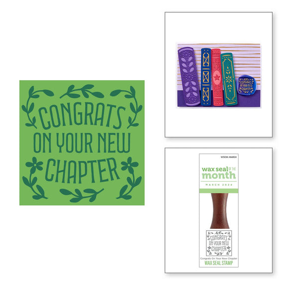 Congrats On Your New Chapter - Wax Seal of the Month (Seal Stamp Only)