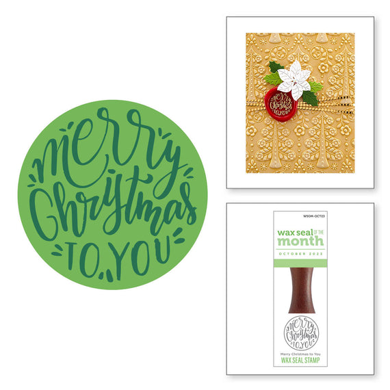 Merry Christmas to You - Wax Seal of the Month (Seal Stamp Only)