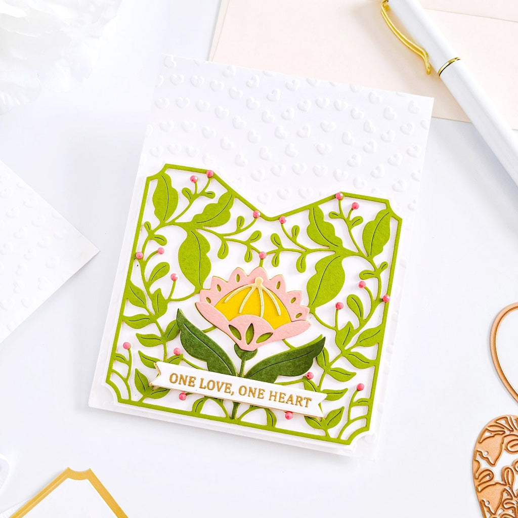 A Pocket Full of Love - Large Die of the Month (DOML-JAN22) Pocket only by Yasmin Diaz. 