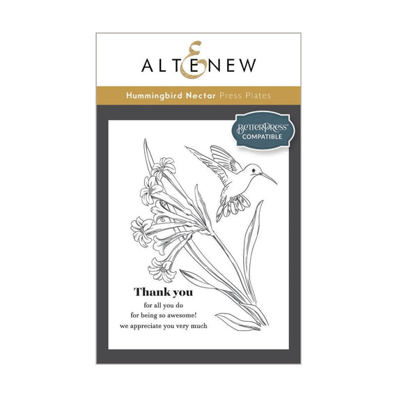 Altenew - Hummingbird Nectar Press Plate